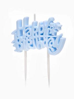 Свеча для торта «Happy Birthday» 8,5 х 5 см