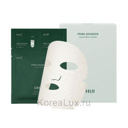 Маска для лица 3-х шаговая ампульная O HUI Prime Advancer Ampoule 3-step Mask, Mask 33ml+Serum 2ml+Cream 2ml
