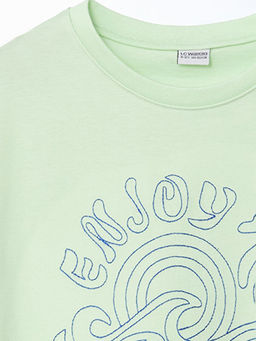 Bisiklet Yaka K?z ?ocuk Ti??rt