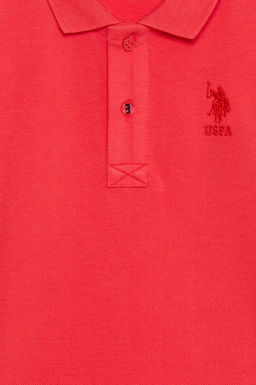 Erkek _ocuk K_rm_z_ Polo Yaka Basic Ti__rt
