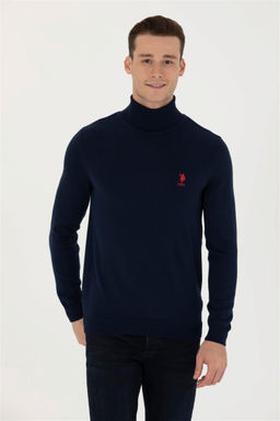 Мужской темно-синий базовый свитер - U.s. polo assn фото 10