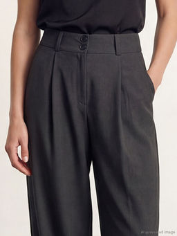 Y?ksek Bel Kad?n Pileli Jogger Pantolon