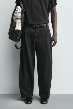 PANTAL?N CHINO WIDE FIT / Negro - Zara фото 10
