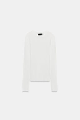 FINE KNIT SEMI-SHEER TOP - Zara фото 21