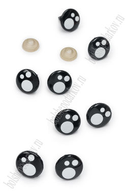 Фурнитура "Глазки для игрушек" с заглушками 16 мм (50 шт) SF-7615
