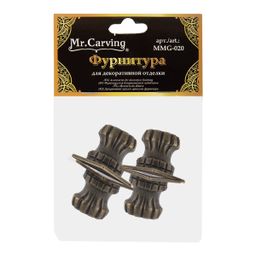 Mr. Carving MMG-020 фурнитура для шкатулок ножка 3.4 x 2 см 5 х 4 шт. №02 бронза - Love2art фото 3