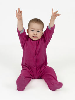 Комбинезон ясельный флисовый фуксия - Утенок фото 18