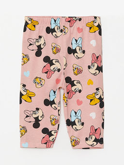 Bisiklet Yaka K?sa Kollu Minnie Mouse Bask?l? K?z Bebek Pijama Tak?m? - Waikiki фото 3