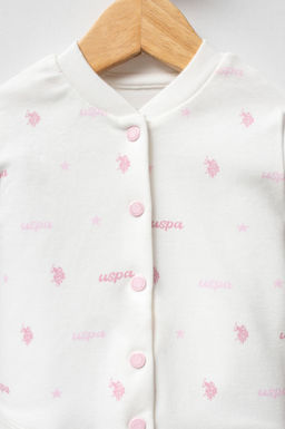 K_z Bebek Beyaz Pijama Tak_m_ 3l_ Set