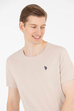 U. S. Polo Assn Мужская базовая футболка с круглым вырезом Stone - U.s. polo assn фото 2