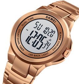 Часы наручные Skmei мужские электронные 1712rose-gold-white