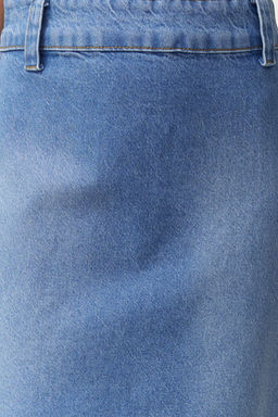 TRENDYOLMILLA Mavi Y?rtmacl? Midi Denim Etek TWOSS24ET00189  фото 5