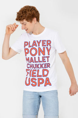 U. S. Polo Assn Мужская белая футболка с круглым вырезом - U.s. polo assn фото 20