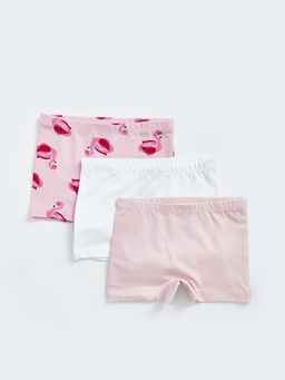 Beli Lastikli Bask?l? K?z Bebek Boxer 3l?