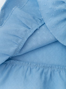 Блуза для девочки с коротким рукавом, голубой - Lesi kids фото 11