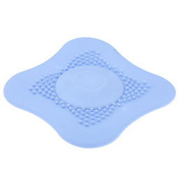 Пробка-сетка для раковины силиконовая 10,5х10,5см h1см, цвета в ассортименте: синий; терракотовый, в п/эт пакете (Китай) - Домашняя мода фото 3