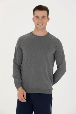 U. S. Polo Assn / Мужской базовый свитшот антрацитовый меланж - U.s. polo assn фото 9