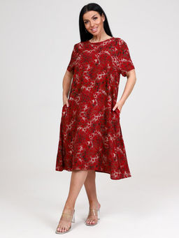 47 ПЛАТЬЕ ЖЕНСКОЕ (Красный) - А-дина фото 3