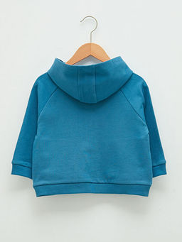 Kap??onlu Uzun Kol Basic Erkek Bebek Fermuarl? Sweatshirt - Waikiki фото 2