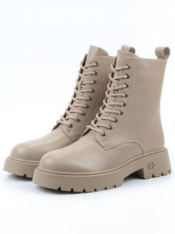04-PAS144-2Z BEIGE Ботинки зимние женские (натуральная кожа, 100% шерсть).