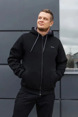 с мехом! утепленная Толстовка Футер 3-х ниточный - Relay фото 11