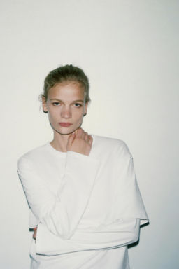 DOUBLE EFFECT LONG SLEEVE T-SHIRT - Zara фото 3