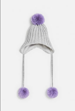 20226400098, Шапка детская для девочек Fennel серый меланж Acoola