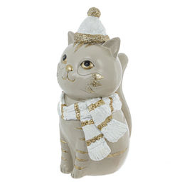 Фигурка декоративная "Кот", L9 W9 H18 см, 2в.