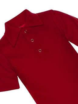 Футболка поло детская красного цвета 659 (116, 60)