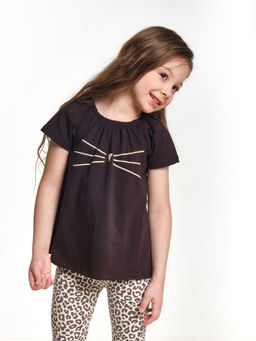 Футболка для девочки UD 0803 кофе - Mini maxi фото 10