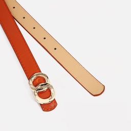 Ремень женский, ширина 2,2 см, пряжка металл, цвет рыжий - Simaland фото 2