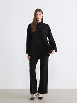 Parlak Dokulu Oversize Kad?n G?mlek Tunik