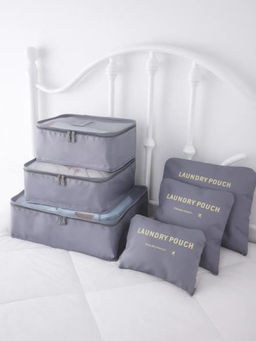 Набор органайзеров для путешествий 6 шт. Laundry pouch, grey