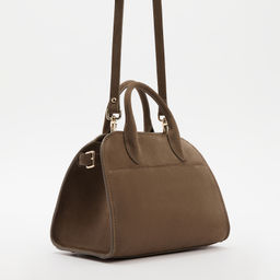 Женская сумка с ручками CALZETTI ASHLEY MINI Артикул 4250254, серовато-коричневый  фото 3