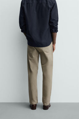 PANTAL?N STRAIGHT FIT / Khaki claro - Zara фото 3