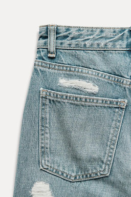 TRF WIDE-LEG HIGH-WAIST FULL LENGTH JEANS - Zara фото 8