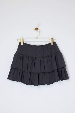 TRENDYOLMILLA Lacivert Etegi F?rf?rl? Mini Esnek Orme Etek TWOSS25ET00086  фото 15