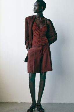 Body tanga fruncido con escote halter - H&m фото 2