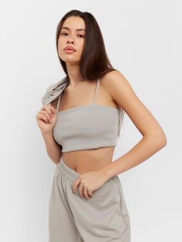 Костюм женский: рубашка, брюки, топ, KAFTAN Base, размер 46, серый