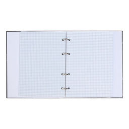 Тетрадь на кольцах Calligrata «Мрамор чёрный» A5, 120 листов, в клетку, обложка 7БЦ, блок офсет