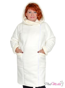 Жакет-дубленка Модель №1385 размеры 44-84 - Plusmoda фото 5