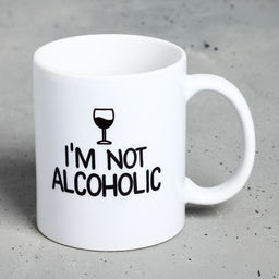 Кружка I'M NOT ALCOHOLIC, 300 мл - Дарим Красиво фото 2