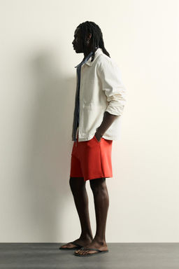 BERMUDA JOGGER RELAXED FIT / Rojo - Zara фото 4