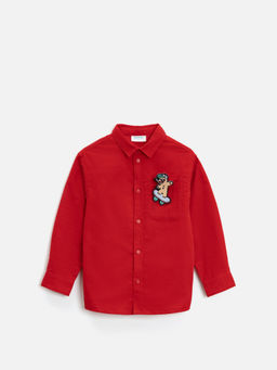 ACOOLA / Сорочка верхняя детская для мальчиков Roberti красный фото 3