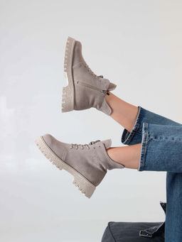 Ботинки EDART 228.V.1541 be. Каменный замша/шерсть - Ed'art фото 10