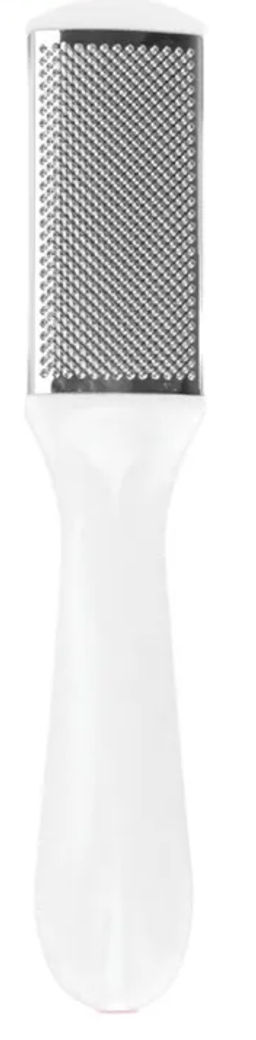 Florans Терка педикюрная F-2025 2-х сторон: металл+абразив 17,5см (блистер)