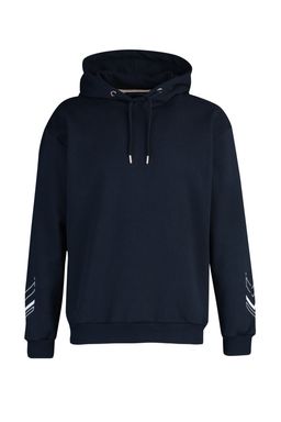 Lacivert Oversize/Genis Kesim Yaz? Bask?l? Ici Polar/S?cak Tutan Sweatshirt TMNAW23SW00024