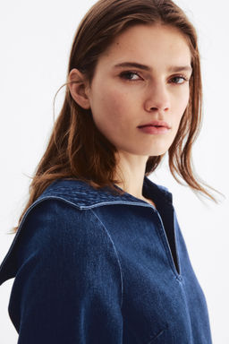 Vestido denim con cuello marinero - H&m фото 6
