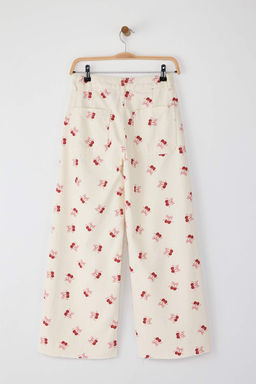 Trendyolmilla Ekru Yuksek Bel Culotte Jeans TWOSS25JE00214 фото 6