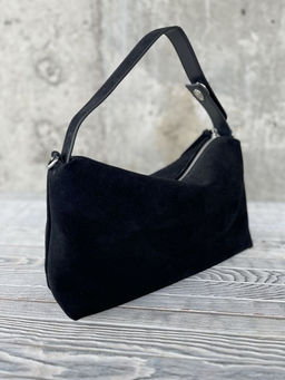 Женская замшевая сумка 8088-8 Черный - Sergio valentini фото 4